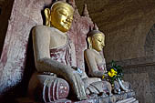 Bagan Myanmar. The Twin Buddha statues (Gautama & Maitreya), Dhammayangyi Pahto temple. 